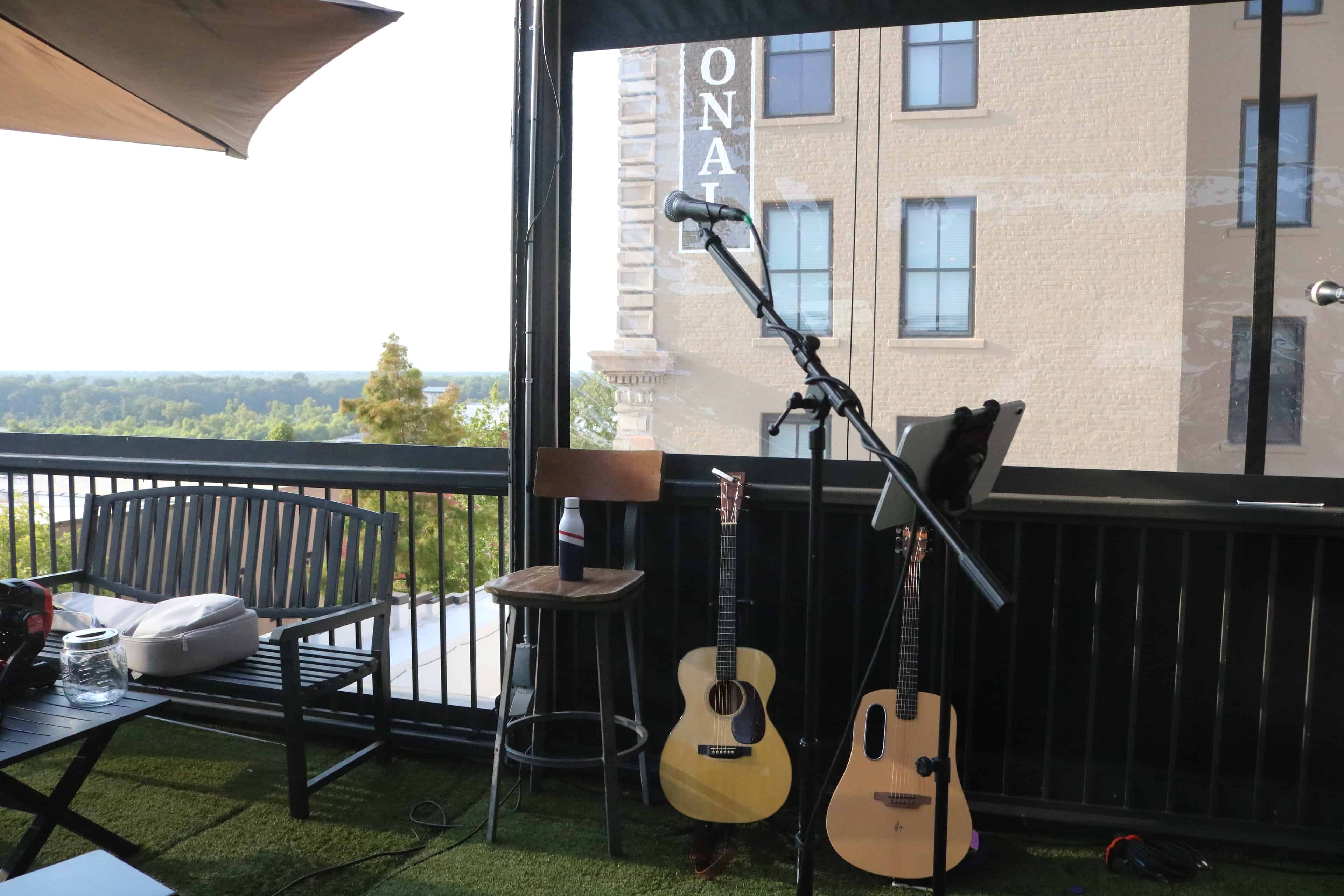 Noah Lynch performing at The Roof